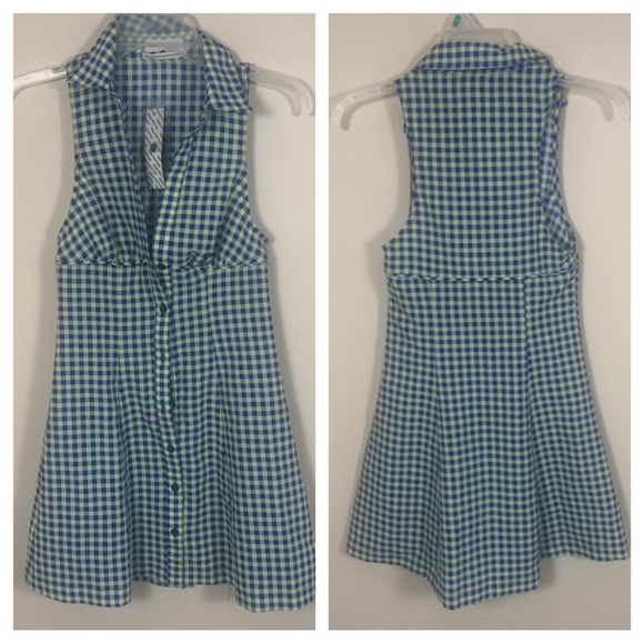Urban Outfitters Button Front Check Mini Dress - Picture 4 of 13